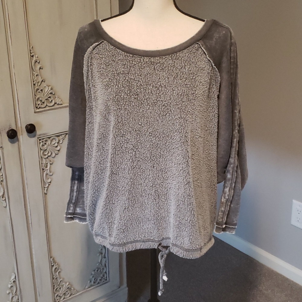 Distressed sweatshirt